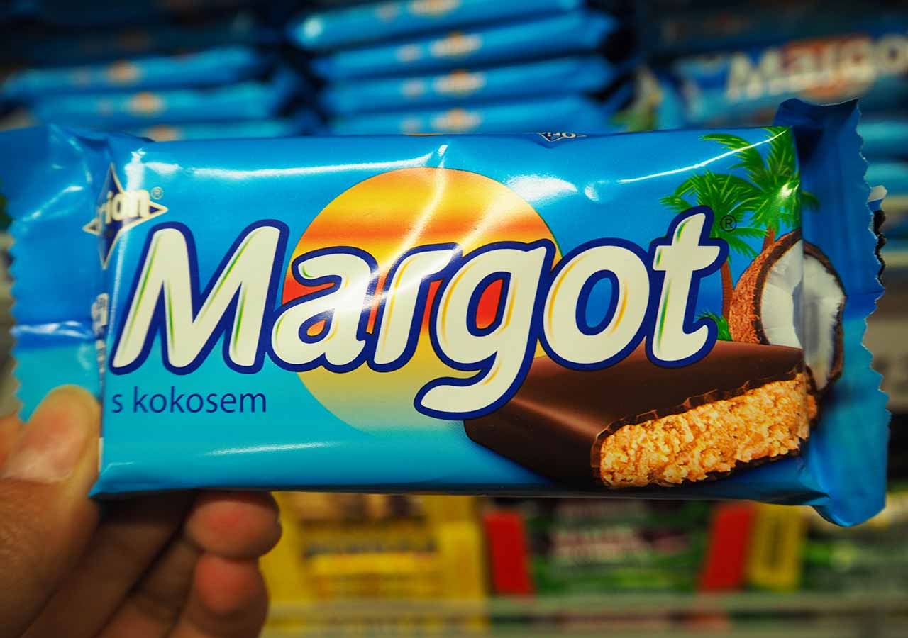 チェコ・プラハのお土産　スーパーのお菓子　マルゴット（Margot）