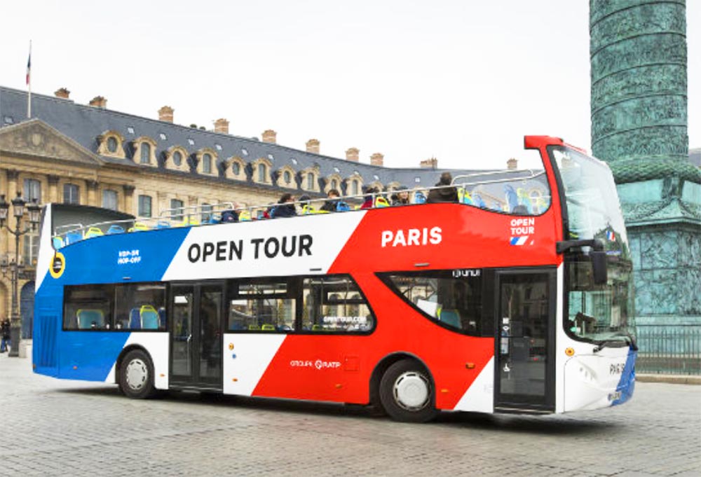 パリ観光　パスリブ（PassLib）付属のL’Open tour（観光バス）