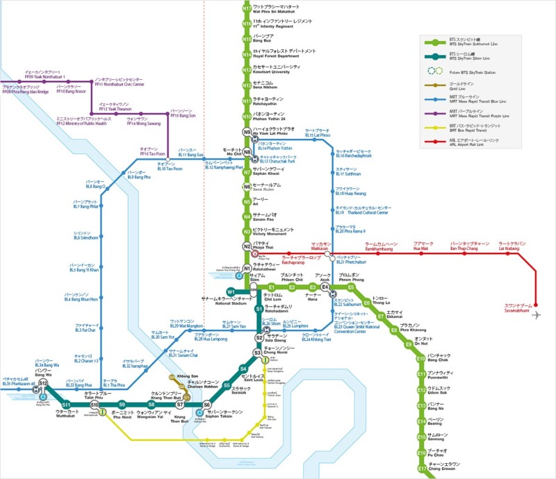 バンコクの地下鉄(MRT)完全ガイド!路線図、料金、乗り方など徹底解説! | Nicolenaworld【ニコレナワールド】