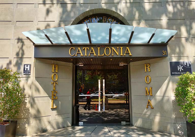 バルセロナ観光　サンツ駅周辺のホテル　ホテル カタロニア ローマ（Hotel Catalonia Roma）
