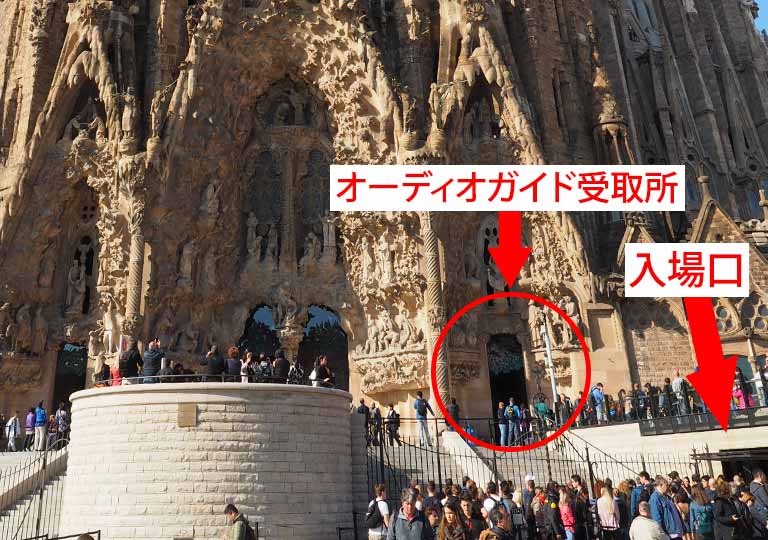 barcelona-sagradafamilia-entrance バルセロナ観光 サグラダファミリア 入場口