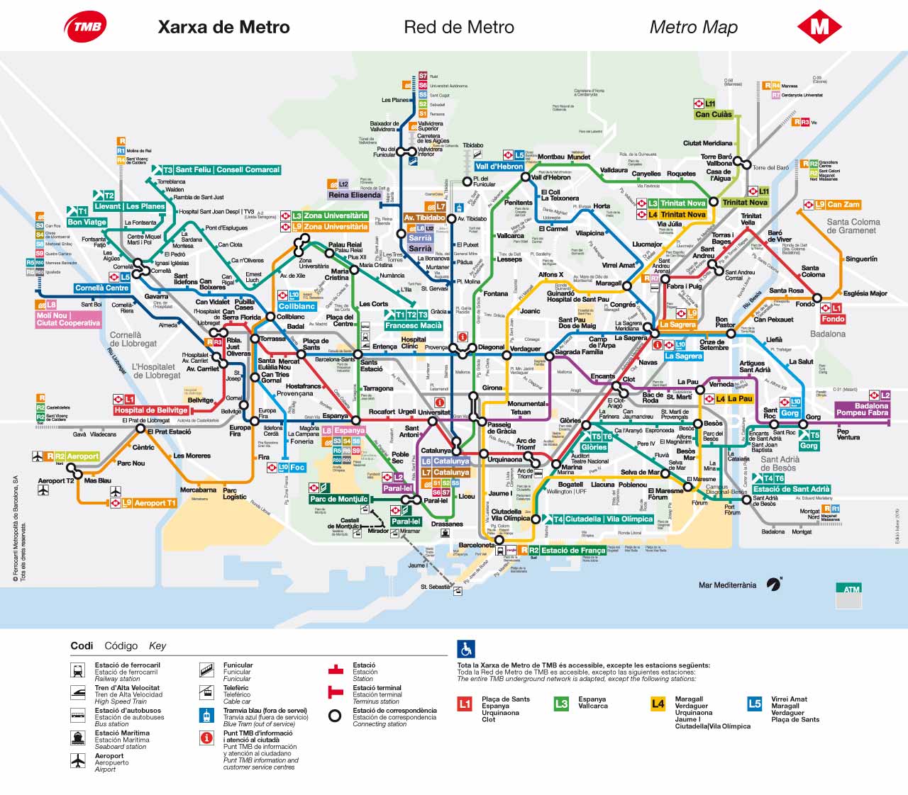 バルセロナの地下鉄 メトロ ガイド 路線図 乗り方 治安など徹底解説 Nicolenaworld ニコレナワールド