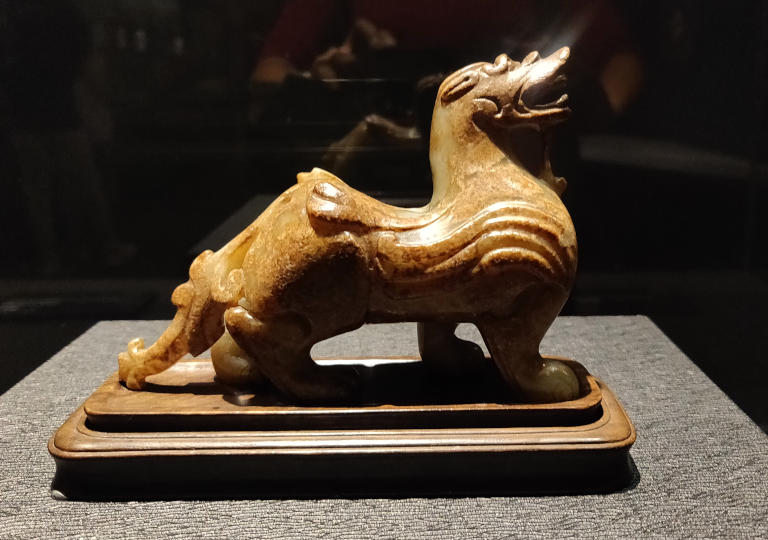 台北　国立故宮博物館の展示物　玉辟邪