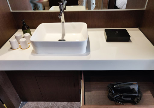レイクショアホテル台南　客室の洗面台