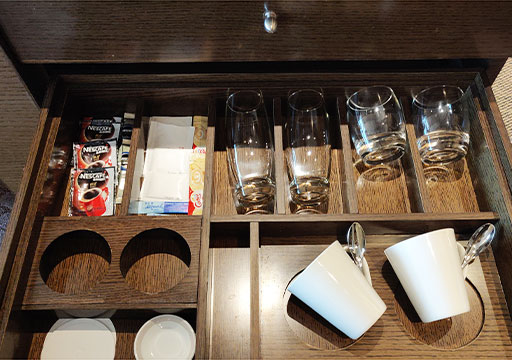 シャングリラ・ファーイースタンプラザホテル台南　客室のコーヒー