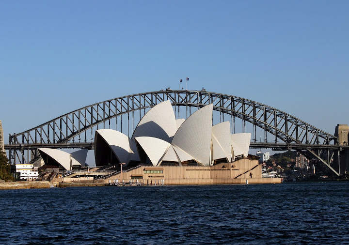 australia-sydney-opera-house オーストラリア シドニーのオペラハウスとハーバーブリッジ