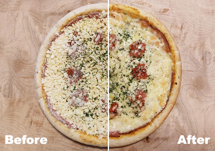 ピザプティギャルソン　冷凍 ピザ　パストラミハムとカマンベールのピザ