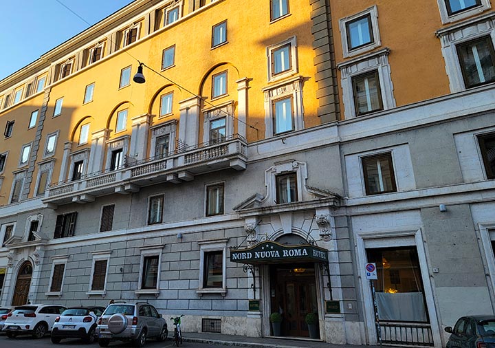 ローマ　テルミニ駅周辺のホテル　ホテル ノード ヌオヴァ ローマ（Hotel Nord Nuova Roma）