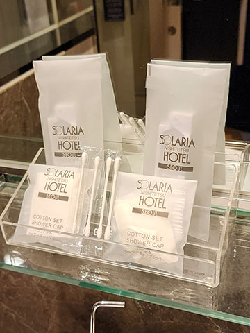 ソラリア西鉄ホテルソウル明洞(Solaria Nishitetsu Hotel Seoul Myeangdong) 　客室のアメニティ