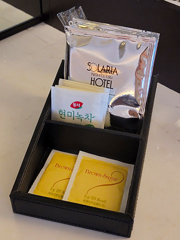 ソラリア西鉄ホテルソウル明洞(Solaria Nishitetsu Hotel Seoul Myeangdong) 　客室のコーヒー・お茶