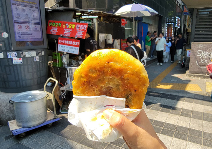 ソウル　南大門野菜ホットク