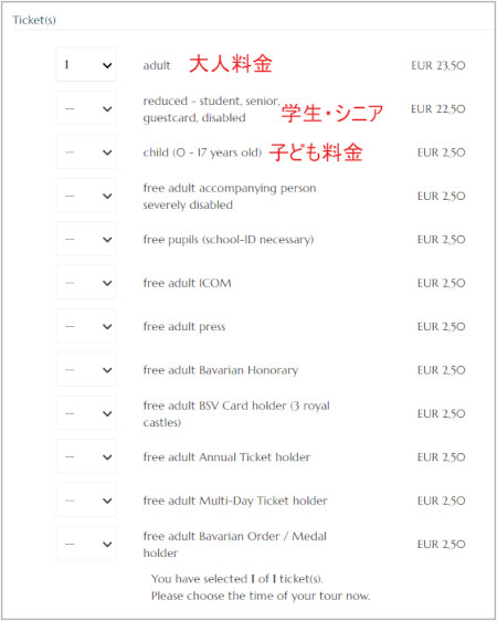 neuschwanstein-castle-ticket-howto-book-select-ticket-type ノイシュバンシュタイン城 公式サイトでのチケット予約方法