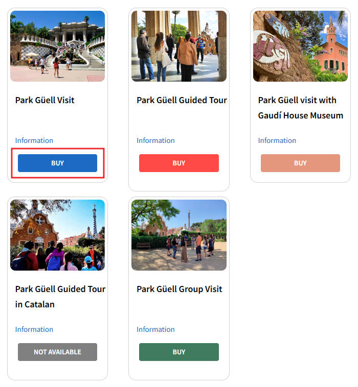 park-guell-howto-book-1 バルセロナ観光 グエル公園(Park Güell) チケット予約方法 ①チケットの選択