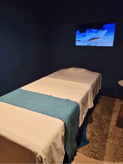 bangkok-hotel-clover-asoke-massage-deepsea ホテルクローバーアソークバンコク マッサージDeapSeaのベッド