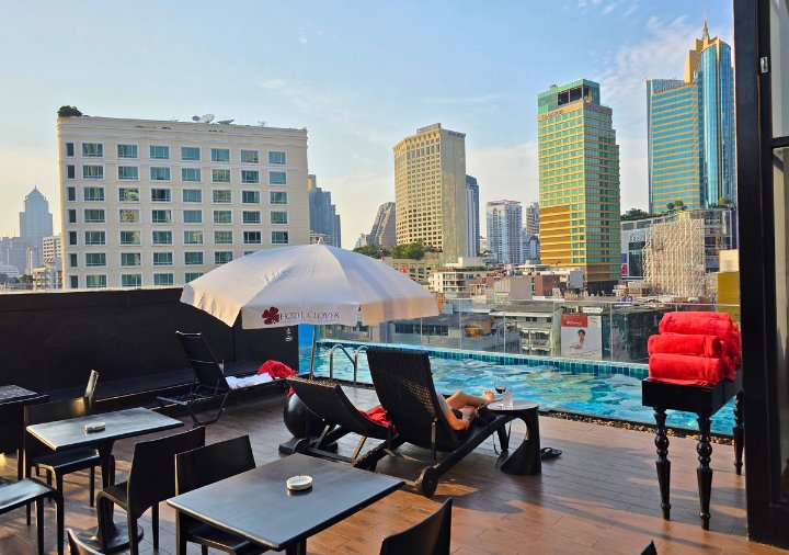 bangkok-hotel-clover-asoke-pool-2 ホテルクローバーアソークバンコク プール