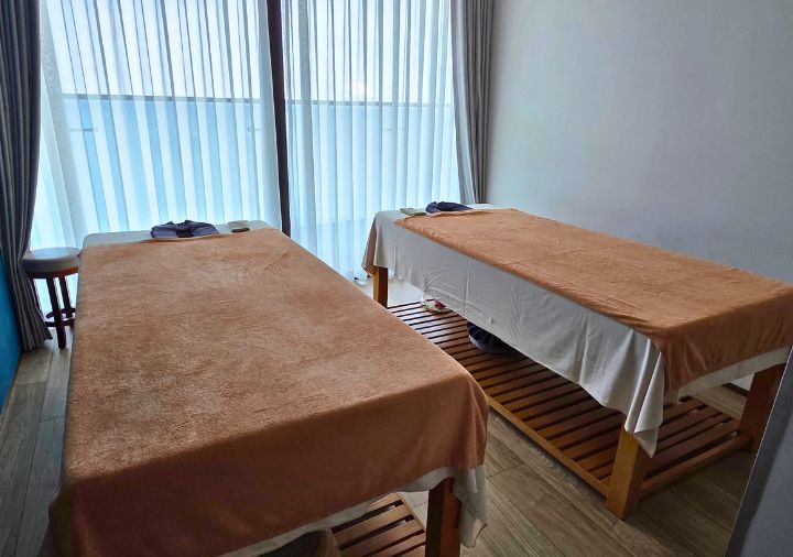 radisson-hotel-danang-omelee-spa-beds ラディソン ホテル ダナン スパ「Omelee Wellness & Spa」のベッド